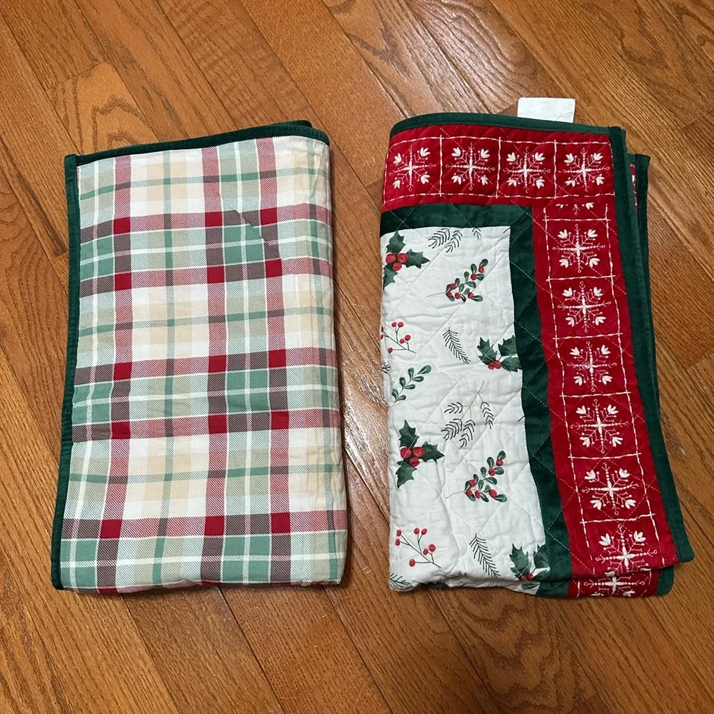 St. Nicholas Square 3 Piece Winter Patchwork King Quilt Set